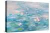 Sunrise Waterlilies Crop-Danhui Nai-Stretched Canvas