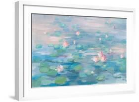 Sunrise Waterlilies Crop-Danhui Nai-Framed Art Print