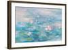 Sunrise Waterlilies Crop-Danhui Nai-Framed Art Print