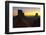 Sunrise, West and East Mitten, Monument Valley, Arizona-Michel Hersen-Framed Photographic Print