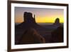 Sunrise, West and East Mitten, Monument Valley, Arizona-Michel Hersen-Framed Photographic Print