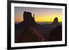 Sunrise, West and East Mitten, Monument Valley, Arizona-Michel Hersen-Framed Photographic Print