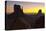 Sunrise, West and East Mitten, Monument Valley, Arizona-Michel Hersen-Stretched Canvas