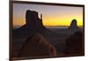 Sunrise, West and East Mitten, Monument Valley, Arizona-Michel Hersen-Framed Premium Photographic Print