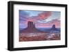 Sunrise, West Mitten Butte on left and East Mitten Butte on right, Monument Valley Navajo Tribal Pa-Richard Maschmeyer-Framed Photographic Print