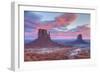 Sunrise, West Mitten Butte on left and East Mitten Butte on right, Monument Valley Navajo Tribal Pa-Richard Maschmeyer-Framed Photographic Print
