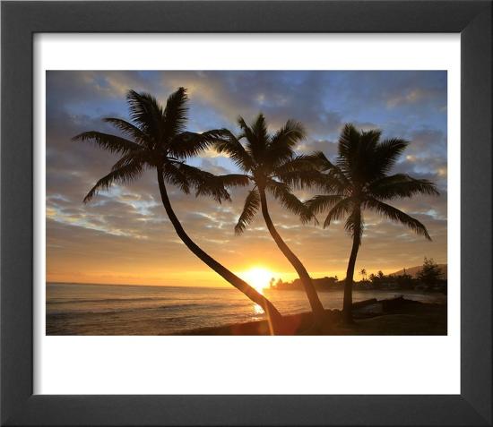Sunrise, Windward Oahu, Hawaii-Douglas Peebles-Framed Art Print