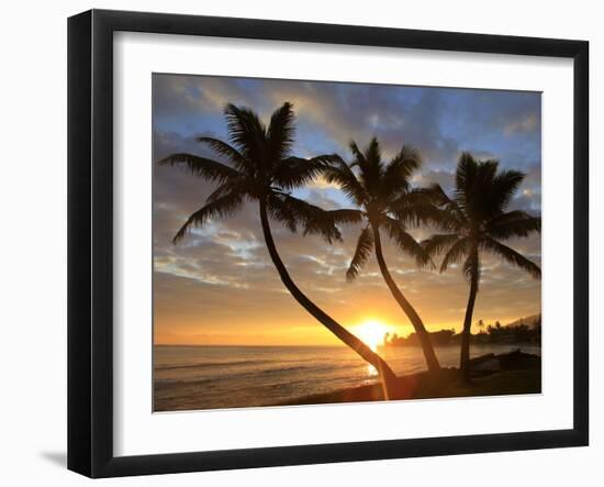 Sunrise, Windward Oahu, Hawaii-Douglas Peebles-Framed Premium Photographic Print