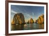 Sunrise with Fishing Boats at Land's End, Cabo San Lucas, Baja California Sur-Michael Nolan-Framed Photographic Print