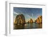 Sunrise with Fishing Boats at Land's End, Cabo San Lucas, Baja California Sur-Michael Nolan-Framed Premium Photographic Print