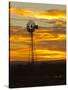 Sunrise with Windmill, Cimarron, New Mexico, USA-Maresa Pryor-Stretched Canvas