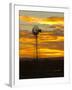 Sunrise with Windmill, Cimarron, New Mexico, USA-Maresa Pryor-Framed Premium Photographic Print