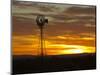 Sunrise with Windmill, Cimarron, New Mexico, USA-Maresa Pryor-Mounted Photographic Print