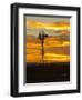 Sunrise with Windmill, Cimarron, New Mexico, USA-Maresa Pryor-Framed Photographic Print