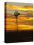 Sunrise with Windmill, Cimarron, New Mexico, USA-Maresa Pryor-Stretched Canvas