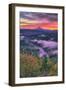 Sunrise World at Mount Hood, Fog at Sandy River Oregon-Vincent James-Framed Photographic Print