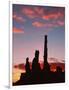 Sunrise, Yei Bi Chei and the Totem Pole, Monument Valley, Arizona-Michel Hersen-Framed Photographic Print