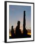 Sunrise, Yei Bi Chei and Totem Pole, Monument Valley, Arizona-Michel Hersen-Framed Photographic Print