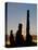 Sunrise, Yei Bi Chei and Totem Pole, Monument Valley, Arizona-Michel Hersen-Stretched Canvas