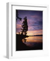 Sunrise, Yellowstone Lake, Yellowstone National Park, Wyoming-Geoff Renner-Framed Photographic Print