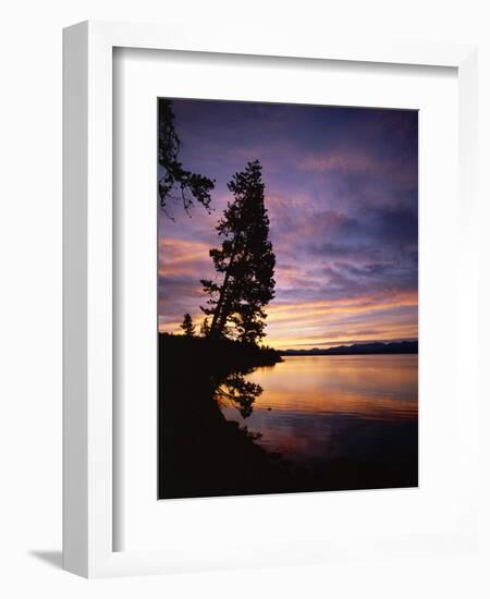 Sunrise, Yellowstone Lake, Yellowstone National Park, Wyoming-Geoff Renner-Framed Photographic Print