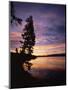 Sunrise, Yellowstone Lake, Yellowstone National Park, Wyoming-Geoff Renner-Mounted Photographic Print