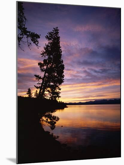 Sunrise, Yellowstone Lake, Yellowstone National Park, Wyoming-Geoff Renner-Mounted Photographic Print