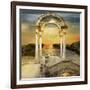 Sunrise-sattva_art-Framed Art Print