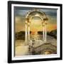 Sunrise-sattva_art-Framed Art Print