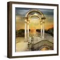 Sunrise-sattva_art-Framed Art Print