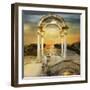 Sunrise-sattva_art-Framed Art Print