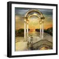 Sunrise-sattva_art-Framed Art Print