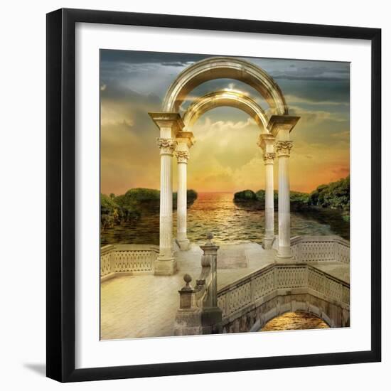 Sunrise-sattva_art-Framed Art Print