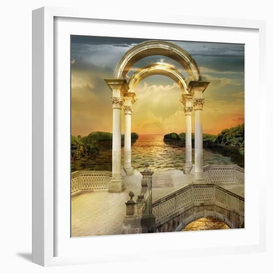 Sunrise-sattva_art-Framed Art Print