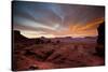 Sunrises in the Moab Desert - Viewed from the Fisher Towers - Moab, Utah-Dan Holz-Stretched Canvas