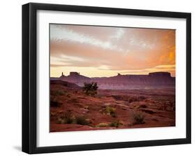 Sunrises in the Moab Desert - Viewed from the Fisher Towers - Moab, Utah-Dan Holz-Framed Photographic Print