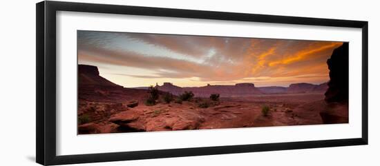 Sunrises in the Moab Desert - Viewed from the Fisher Towers - Moab, Utah-Dan Holz-Framed Photographic Print