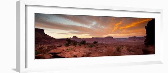 Sunrises in the Moab Desert - Viewed from the Fisher Towers - Moab, Utah-Dan Holz-Framed Photographic Print