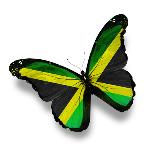 Burkina Faso Flag Butterfly, Isolated On Flag Background-suns_luck-Art Print