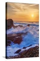 Sunscape Splash at Montaña de Oro State Park-null-Stretched Canvas