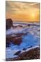 Sunscape Splash at Montaña de Oro State Park-null-Mounted Photographic Print