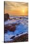 Sunscape Splash at Montaña de Oro State Park-null-Stretched Canvas