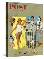 "Sunscreen?" Saturday Evening Post Cover, August 16, 1958-Kurt Ard-Stretched Canvas