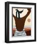 Sunseeker Bathers I-Victoria Borges-Framed Art Print