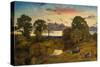 Sunset, 1861-Benjamin Williams Leader-Stretched Canvas