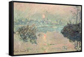 Sunset, 1880-Claude Monet-Framed Stretched Canvas