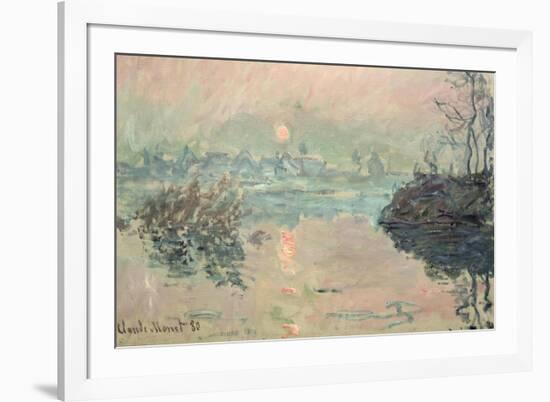 Sunset, 1880-Claude Monet-Framed Giclee Print