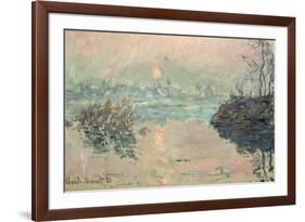 Sunset, 1880-Claude Monet-Framed Giclee Print