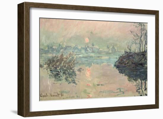 Sunset, 1880-Claude Monet-Framed Giclee Print