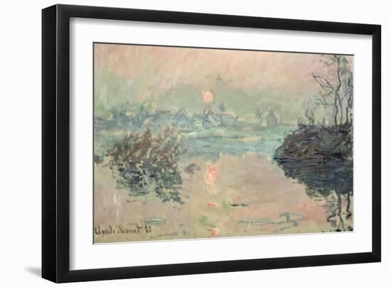 Sunset, 1880-Claude Monet-Framed Giclee Print